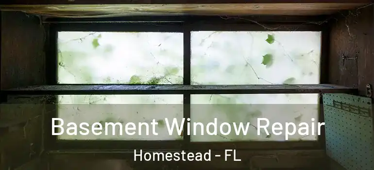  Basement Window Repair Homestead - FL