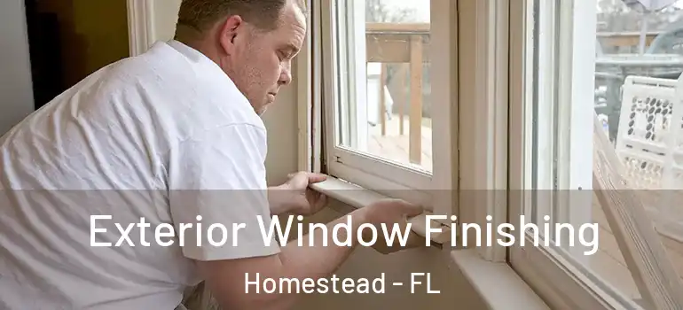  Exterior Window Finishing Homestead - FL
