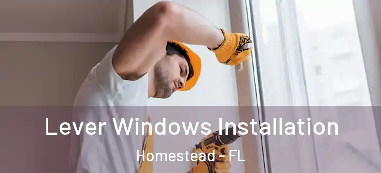  Lever Windows Installation Homestead - FL