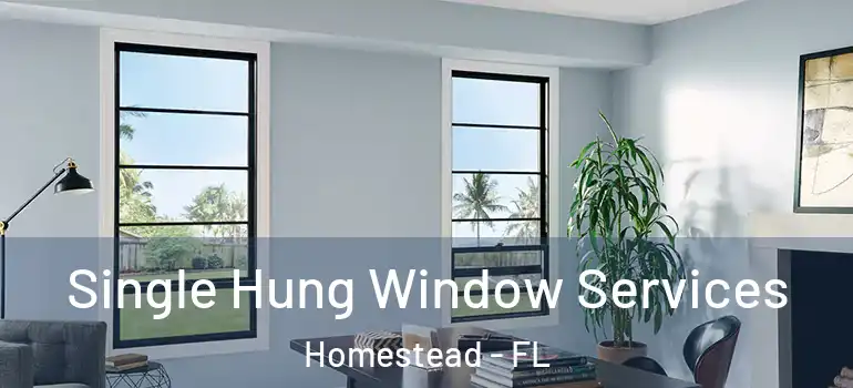  Single Hung Window Services Homestead - FL