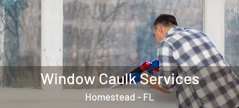  Window Caulk Services Homestead - FL