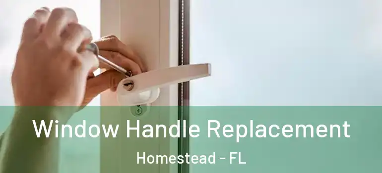  Window Handle Replacement Homestead - FL