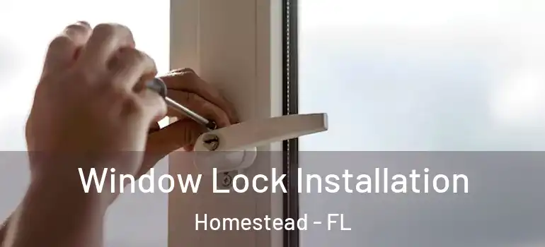  Window Lock Installation Homestead - FL