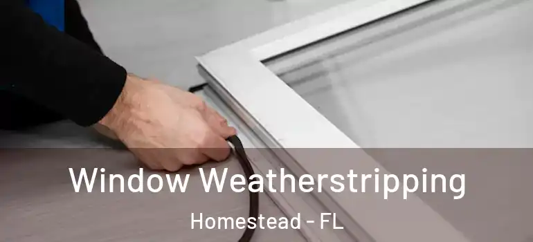  Window Weatherstripping Homestead - FL